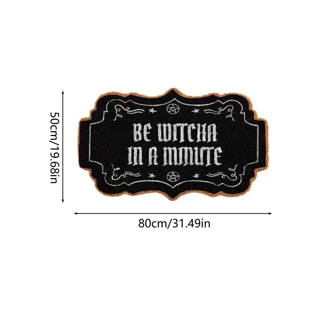 Halloween Ghost Door Mat, Cute Welcome Mat for Front Door Porch Entryway Haunted Outdoor Decor Spooky Decorative Entrance Doormat Non Slip Halloween Rug, 16" x 24"