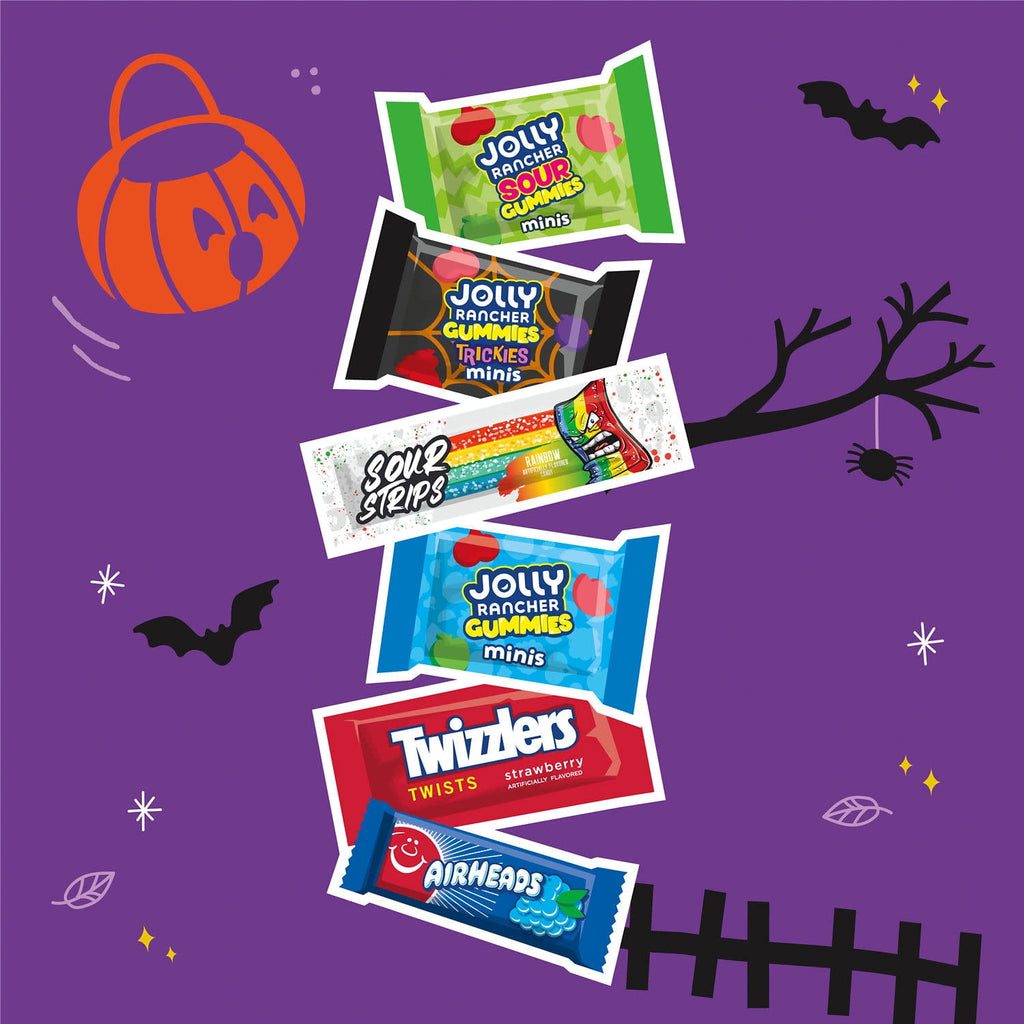 Hershey Assorted Fruit Flavored, Halloween Candy Bulk Bag, 62 oz (175 Pieces)