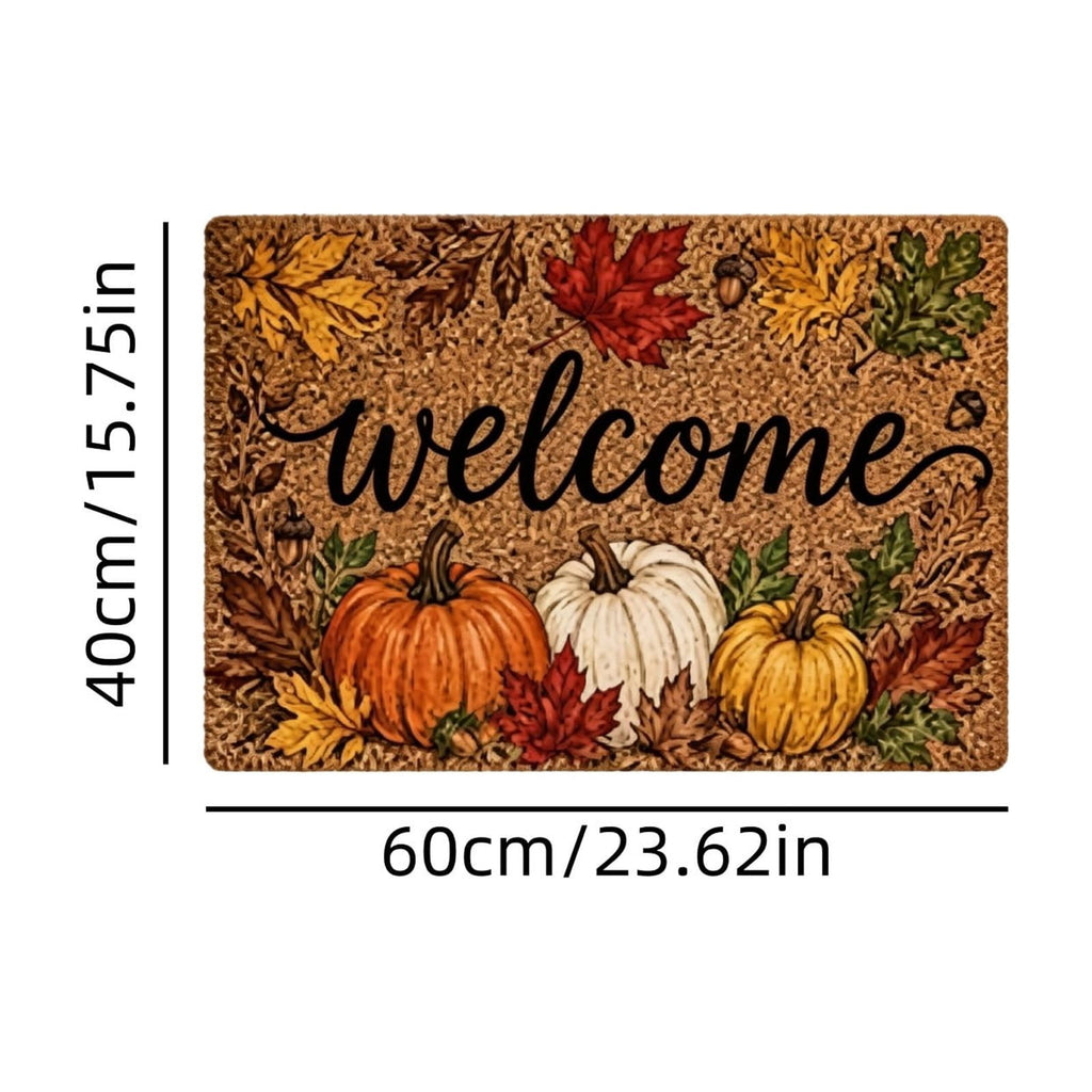 Autumn Door Mat for Entryway, 16x24 Inch, Fall-Themed Floor Doormat for Home Decor, Non-Slip Rug Mat for Living Room, Kitchen, Bedroom, Gifts for Fall Lovers (E)