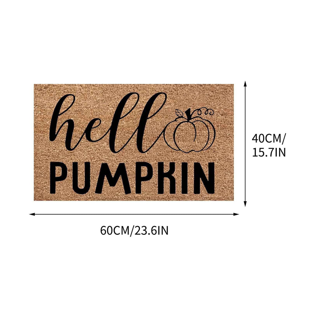 Holloyiver Halloween Door Mat 24" x 16", Ghost Pumpkin Bat Skull Witch Mat Non-Slip Front Door Mat Entrance Funny Doormat Entry Rug Fall Door Mat Welcome Mats Synthetic Coir Doormat Outdoor Decor