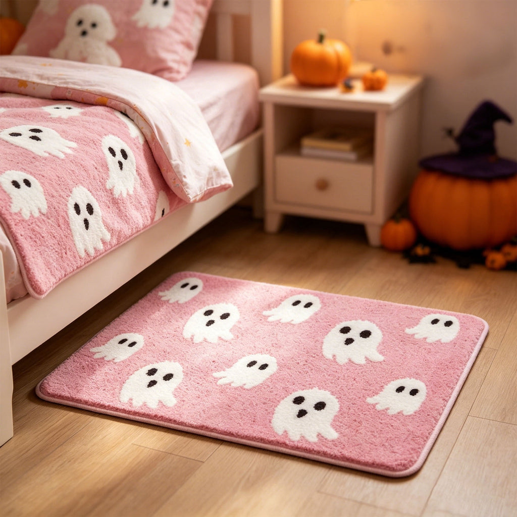 AuroraX Halloween Ghost Decor Outdoor Halloween Decoration Courtyard Tabletop Desktop Haunted Halloween Decoration for Yard Garden Pink