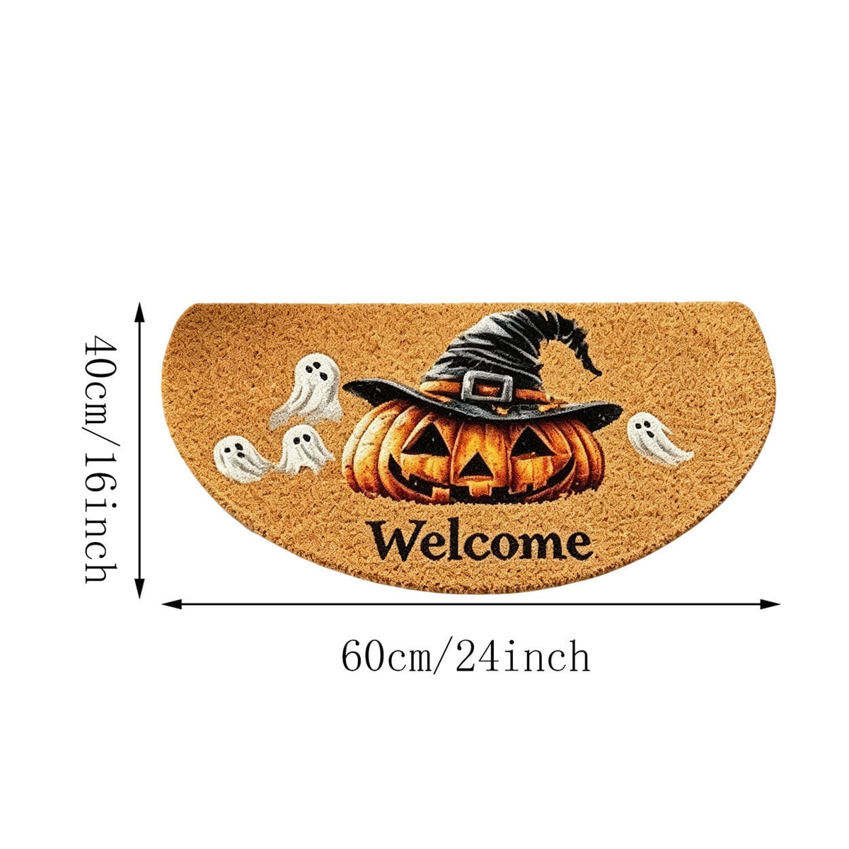 Sruoe Summer Carnival Printed Floor Mat, 15.74"x23.62", Water Absorbent Non Slip Doormat, Flannel Entryway Bathroom Kitchen Household Decor Rug