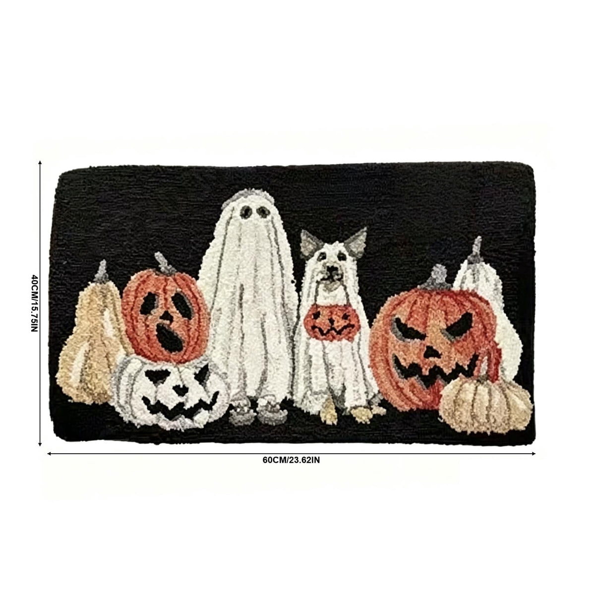 Orangide Halloween Doormat Non Slip Outdoor Entrance Rug Spooky Gothic Welcome Mat Durable Absorbent for Patio Porch Entryway Fall Decor