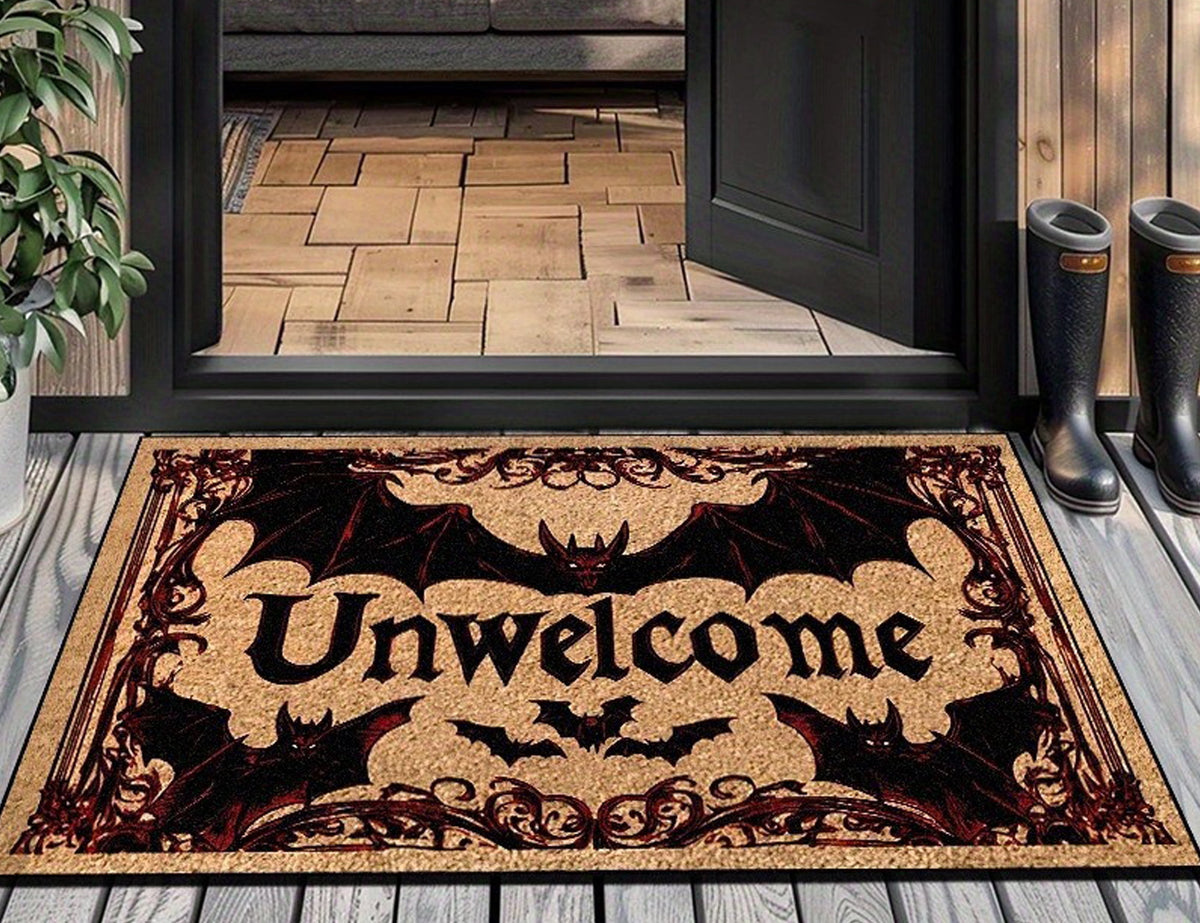 MYFLOCY Halloween Front Doormat 31x19 inch Indoor Outdoor Non Slip Floor Decoration ( Pumpkin Spooky )