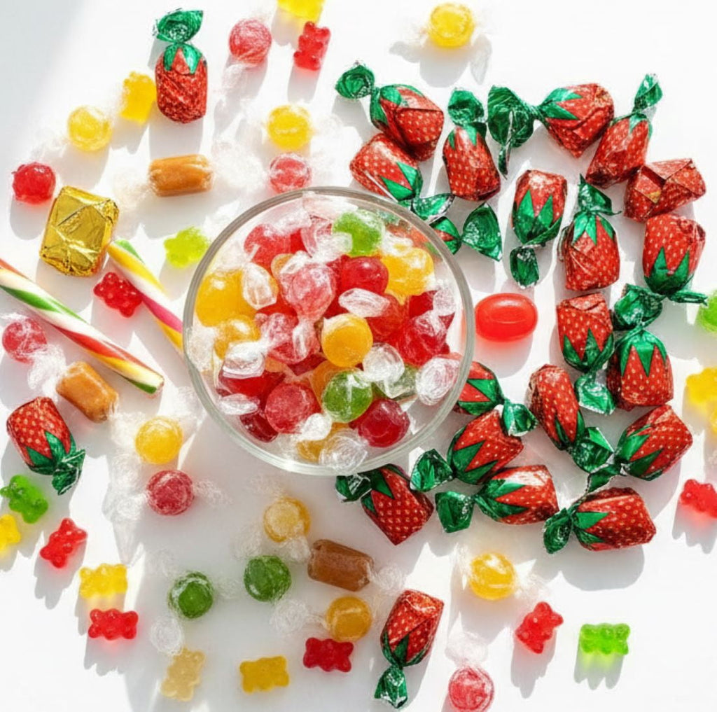 SweetGourmet Hostess Deluxe Hard Candy Mix, Wrapped, Bulk, 2 Pounds