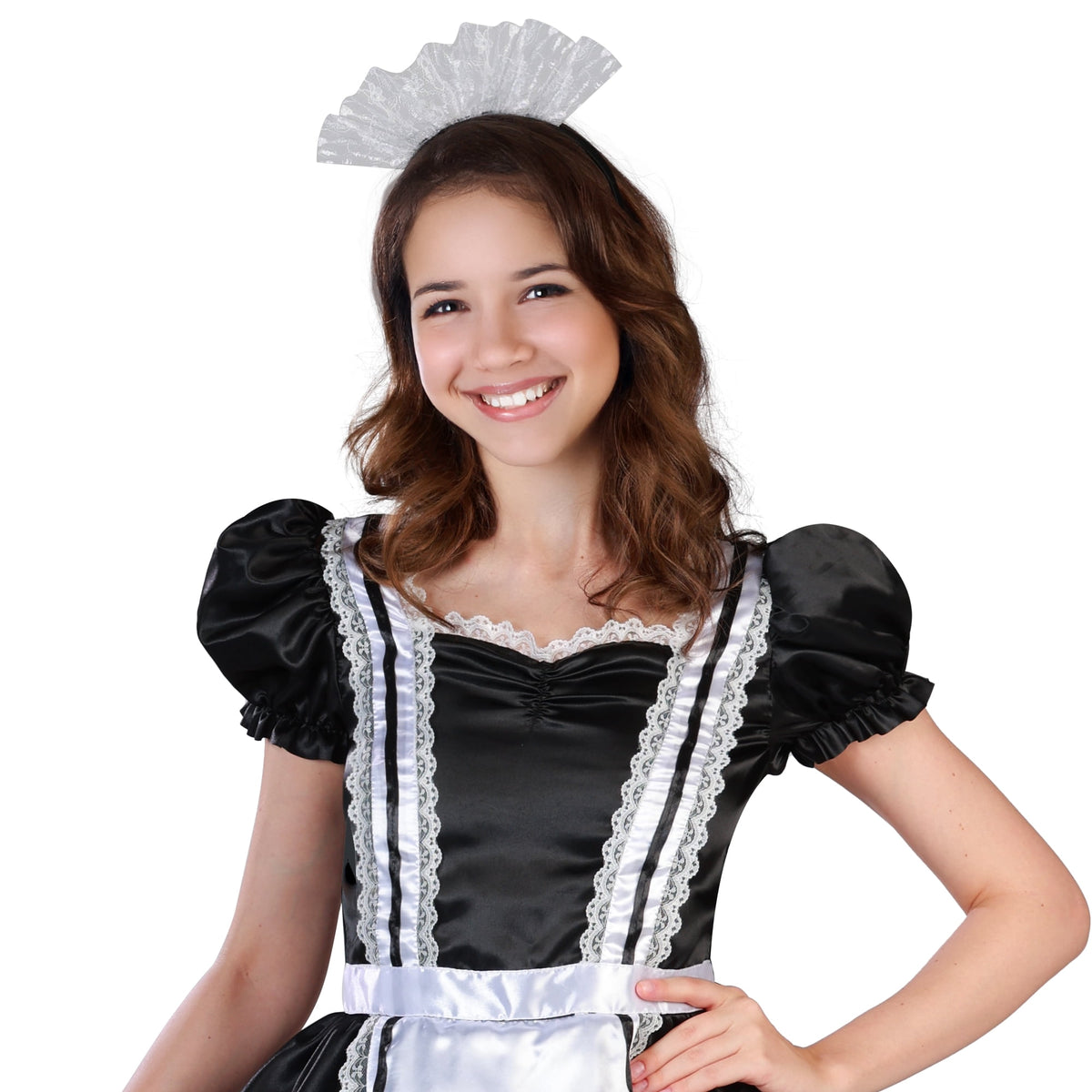 Miss Maid Halloween Costume for Adults, Women's Size S (4/6), by Way to Celebrate