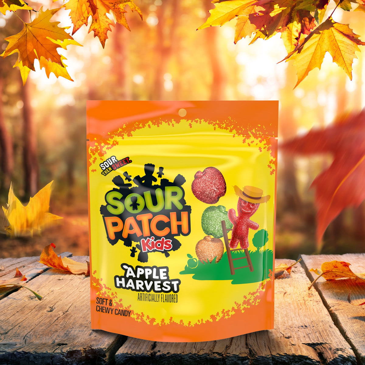 SOUR PATCH KIDS Apple Harvest Soft & Chewy Candy, 10 oz