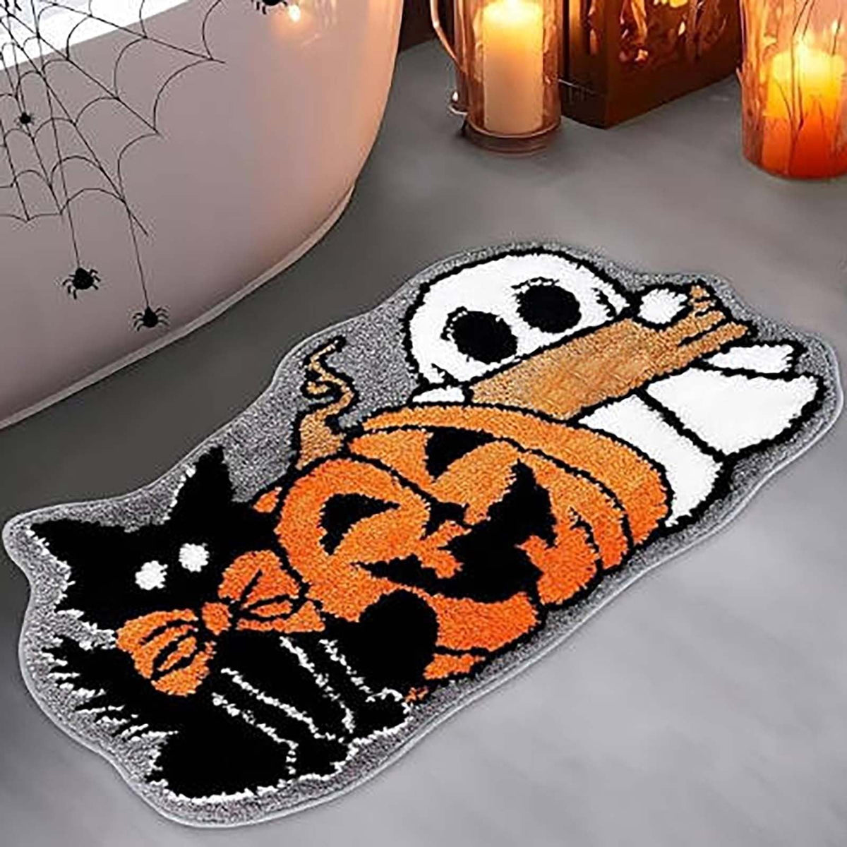 Tupukom Gifts Under 5 Dollars Christmas Doormat With Non Slip Indoor Christmas Welcome Mat with Absorbent & Dirt-Trapping, Outdoor Christmas Tree Door Mat Front Porch Decor 16" x 24" Inch