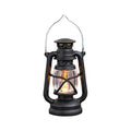 openpig Vintage LED Hurricane Lantern, LED Battery Powered Camping Lamp Outdoor Hanging Lantern, Landscape Decor for Table Patio Garden Yard Pathway Porch (Black)